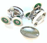 2 x Shower Door Rollers/Runners/Bearings 23mm or 25mm Wheel Diameter L077-1, L077-2 suitable for Aqualux showers