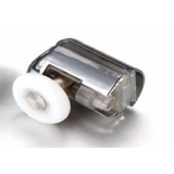 2 x Chromeplated Top Single Shower Rollers /Runners/Wheels 20mm, 23mm or 25mm Wheel Diameter L069