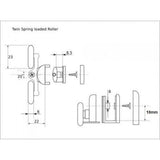 Shower door Rollers /Runners/Wheels 23mm Diameter (6mm Glass). Suitable for Victoria Bathrooms and Ocean Showers SP4