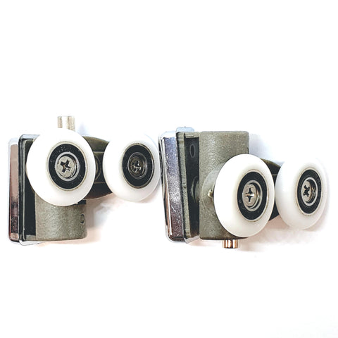 Set of Top and Bottom Shower Door Rollers/Runners/Wheels 20mm, 23mm or 25mm wheel diameter K016