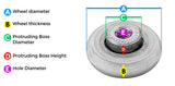 4 x Shower Door Rollers/Runners/Wheels V Grooved 23mm Wheel Diameter L041-V